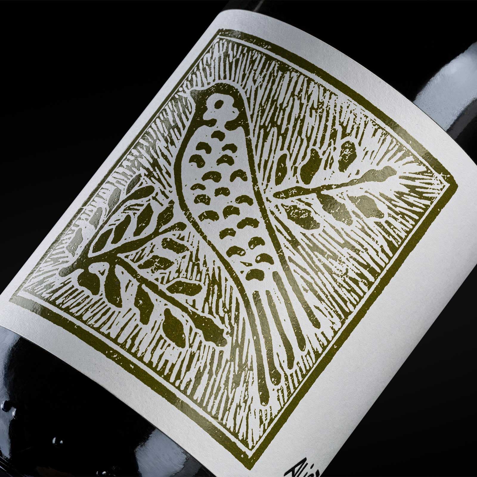 etichetta con disegno lamina olio aliotti