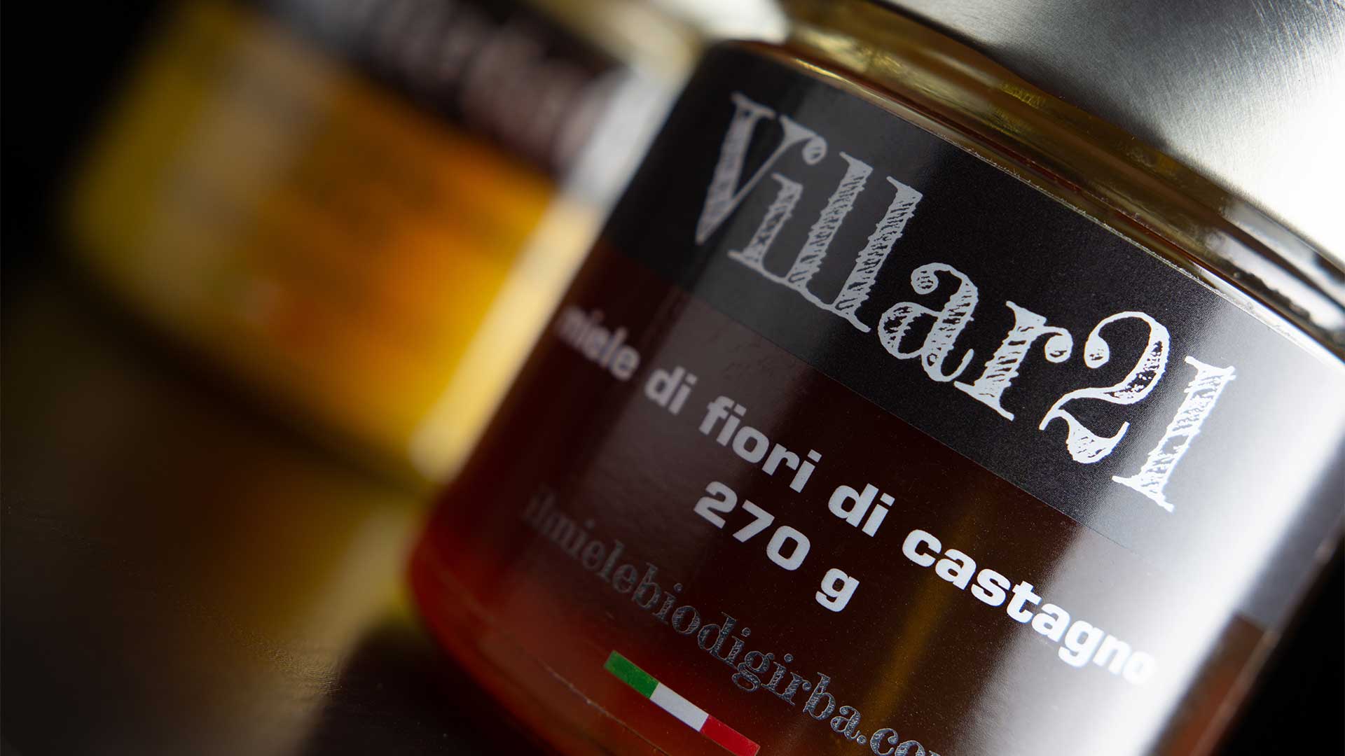 etichetta tampografica barattolo miele villar21